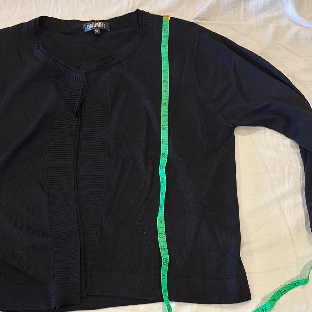 Compliments • Black Open Cardigan - Picture 4 of 4